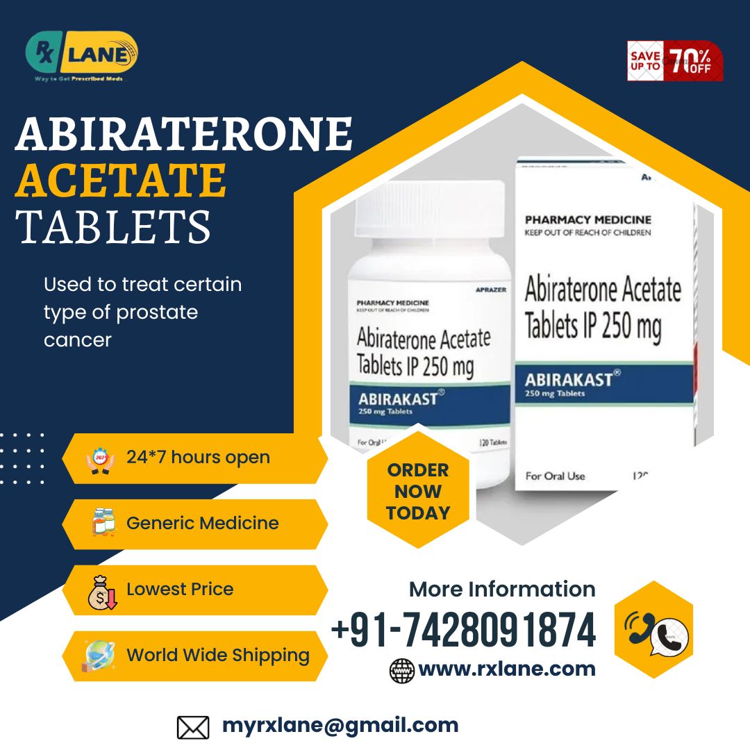 Buy Abiraterone 250mg Tablets Wholesale Price