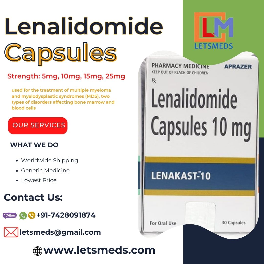 Generic Lenalidomide 25mg Capsules Dubai Oman Saudi Arabia 