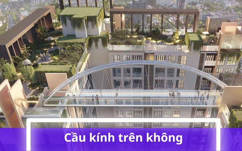 Cầu kính trên  không tại Happy One Central