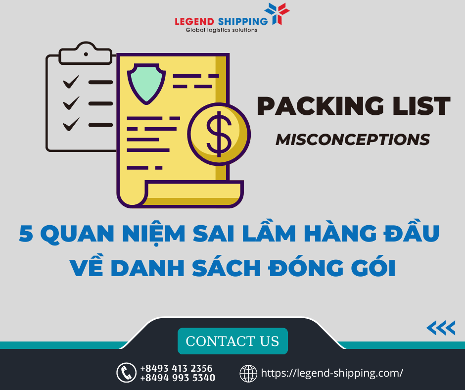 5 QUAN NIỆM SAI LẦM HÀNG ĐẦU VỀ DANH SÁCH ĐÓNG GÓI