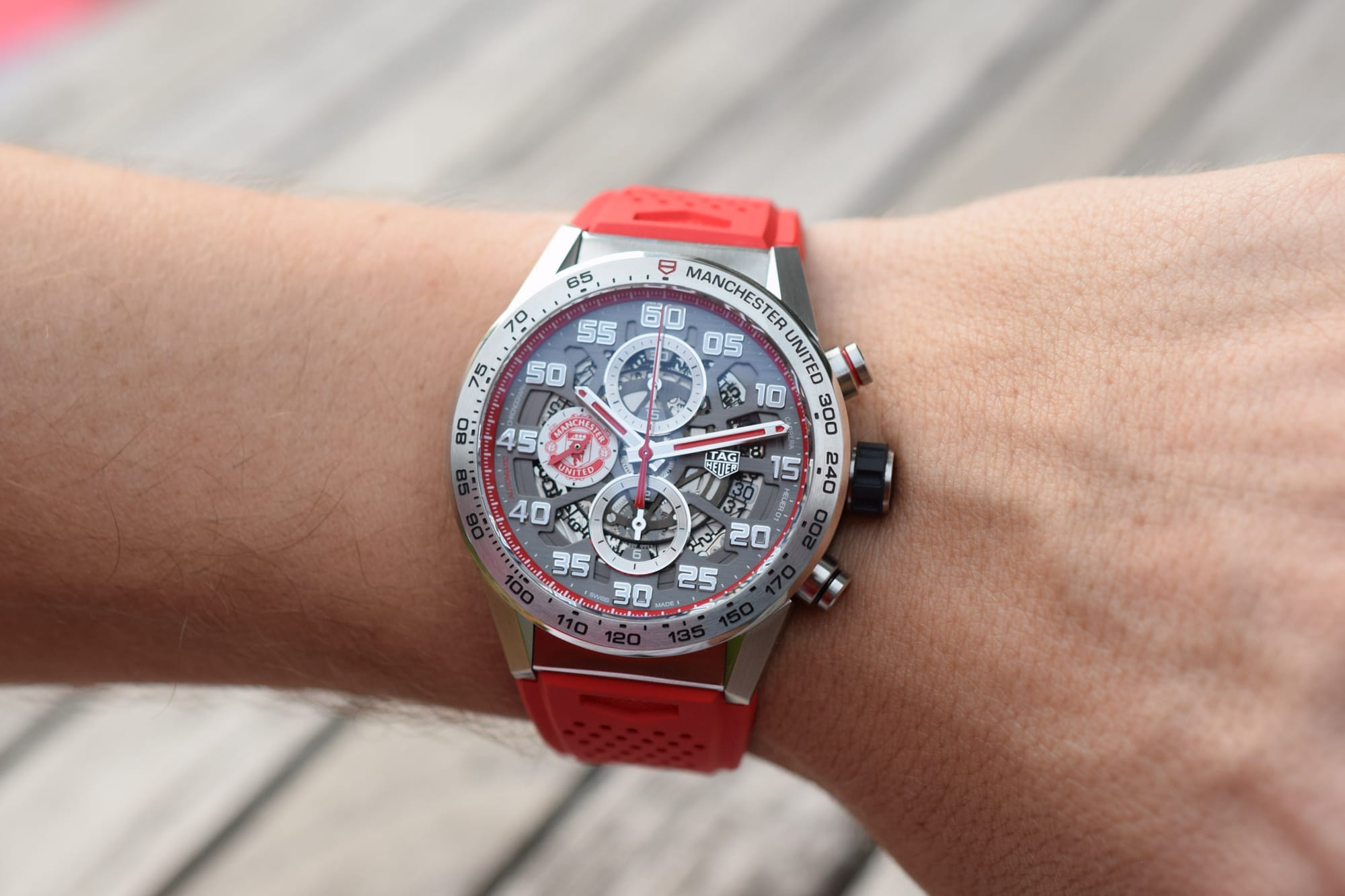 2018 édition spéciale De Réplique Montres TAG Heuer Carrera Heuer 01 Chronographe Manchester United 43mm