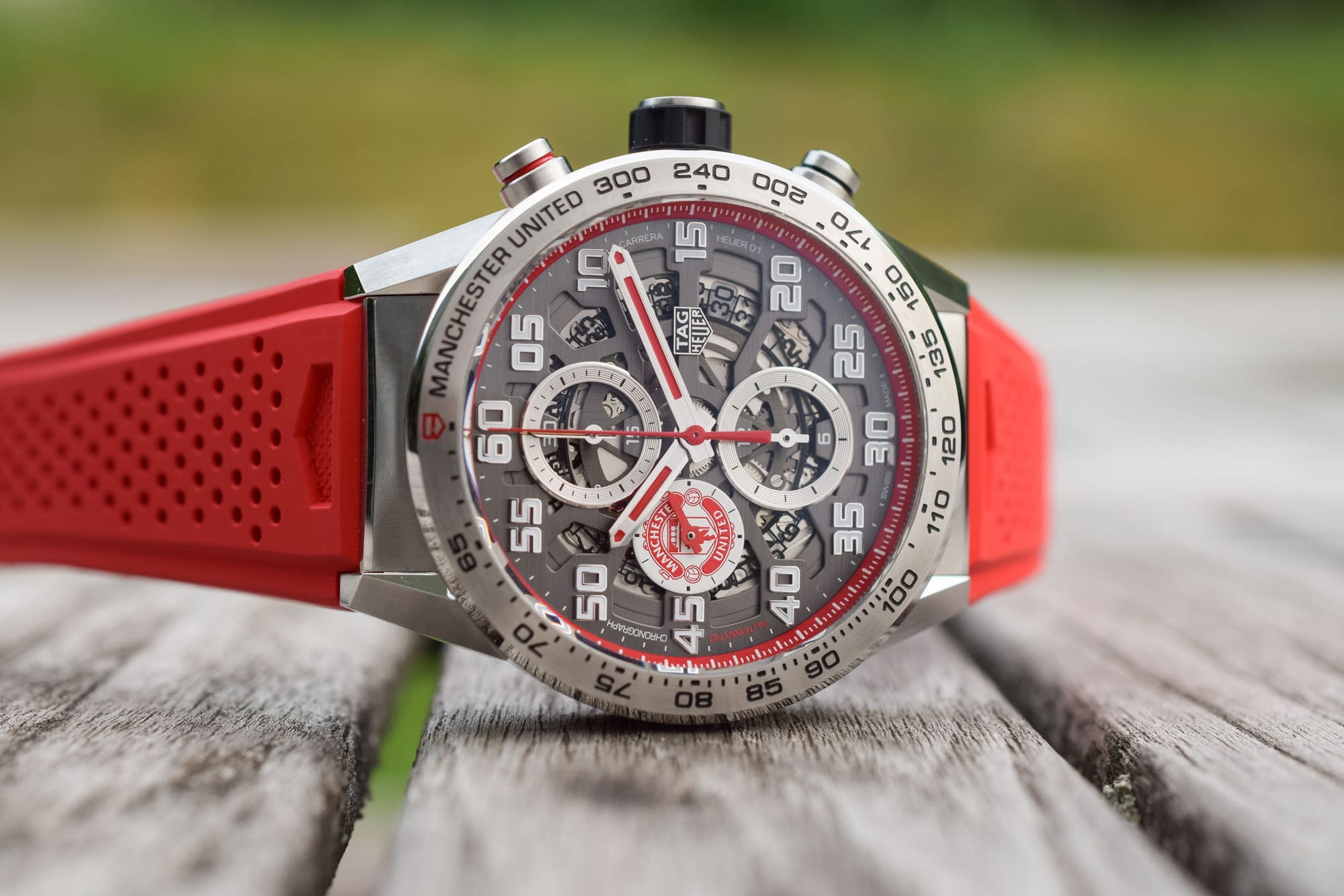 2018 édition spéciale De Réplique Montres TAG Heuer Carrera Heuer 01 Chronographe Manchester United 43mm