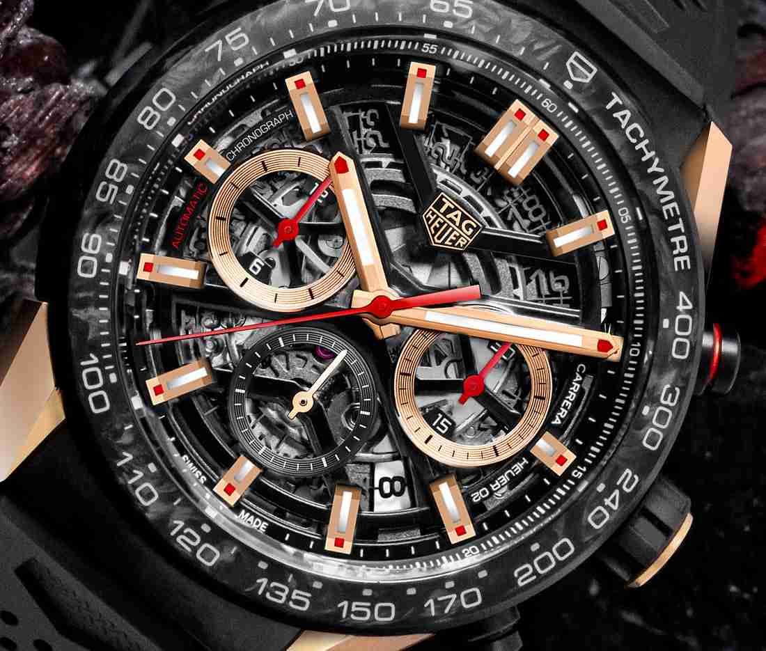 Présentation de la réplique montres TAG Heuer Carrera Heuer 02 en carbone édition limitée 3