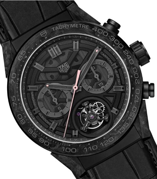 Réplique Montres TAG Heuer Carrera Heuer 02T Chronographe Tourbillon COSC en édition limitée 3