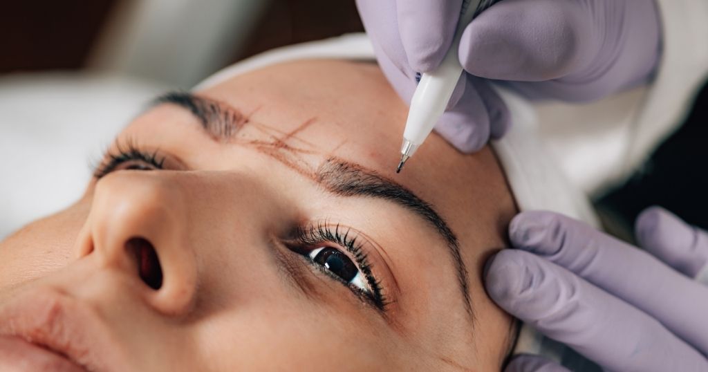 microblading healing stages