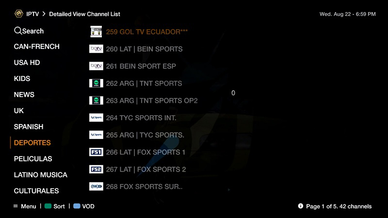 IPTV instellen op BuzzTV Box
