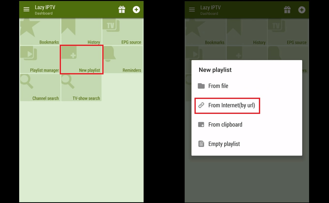 IPTV instellen op Lazy IPTV