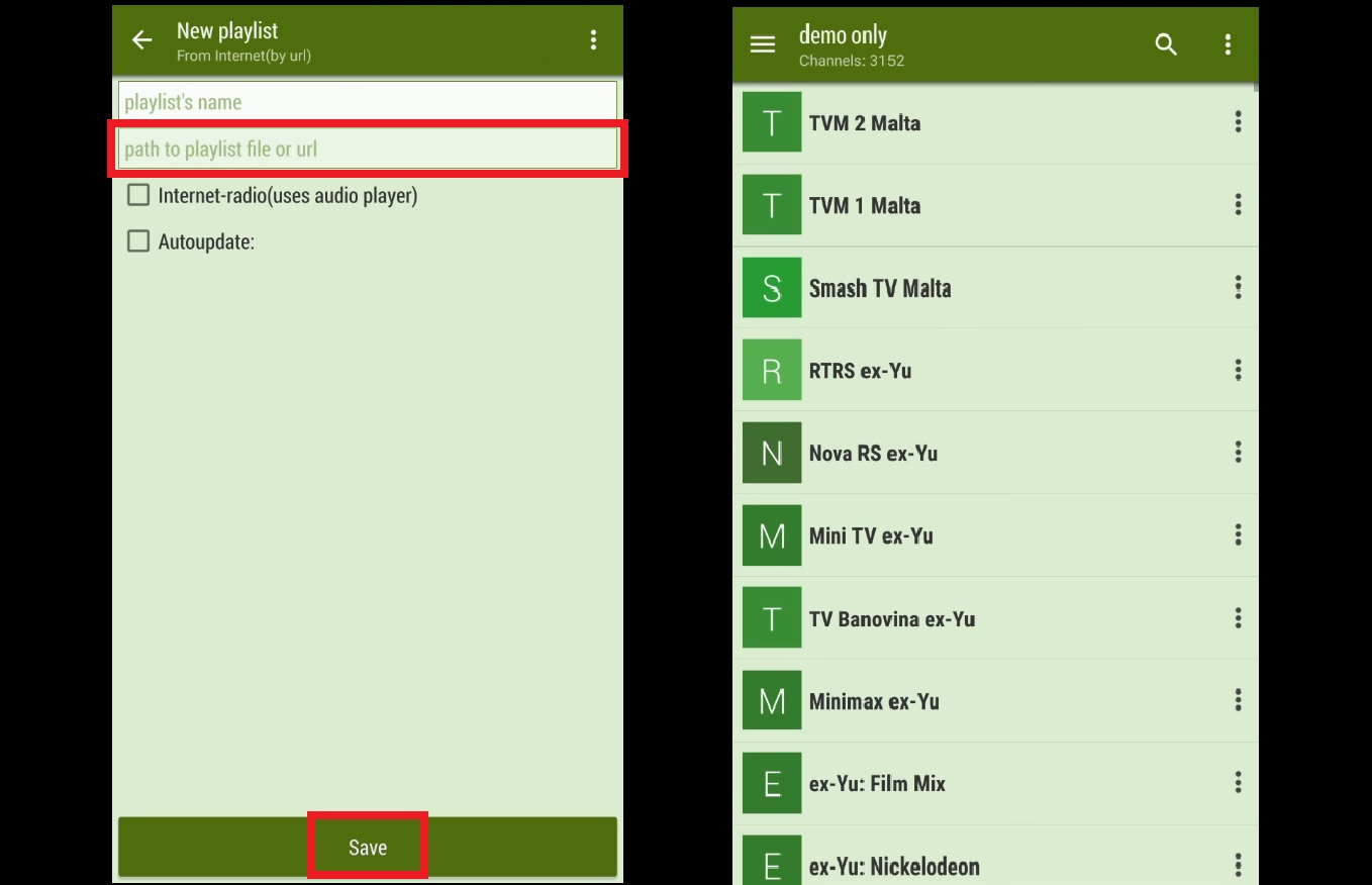 IPTV instellen op Lazy IPTV
