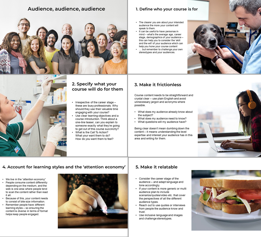 Screen shot of presentation slides