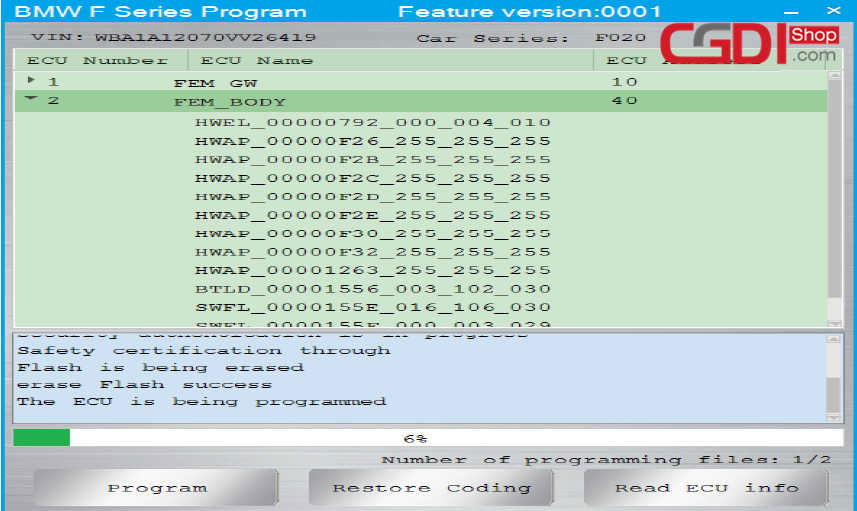 How to Program BMW F-Series by CGDI BMW (6)