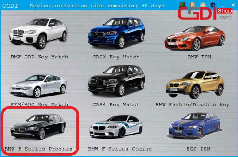 How to Program BMW F-Series by CGDI BMW (1)