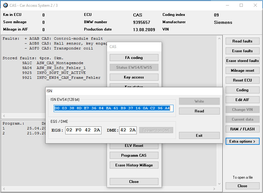 How to Use BMW E/F Scanner Read BMW ISN Code for CAS1-3+