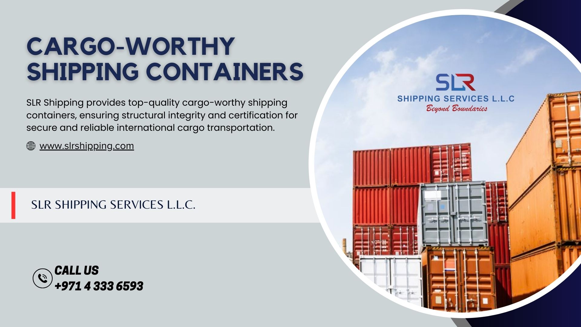 Cargo worthy Shipping Containers