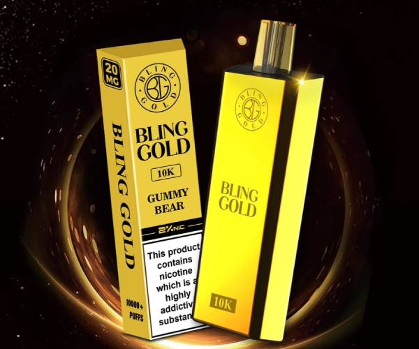 Bling Gold 10000 Puffs Disposable Vape Device