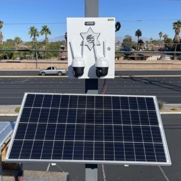 St. George solar surveillance trailer