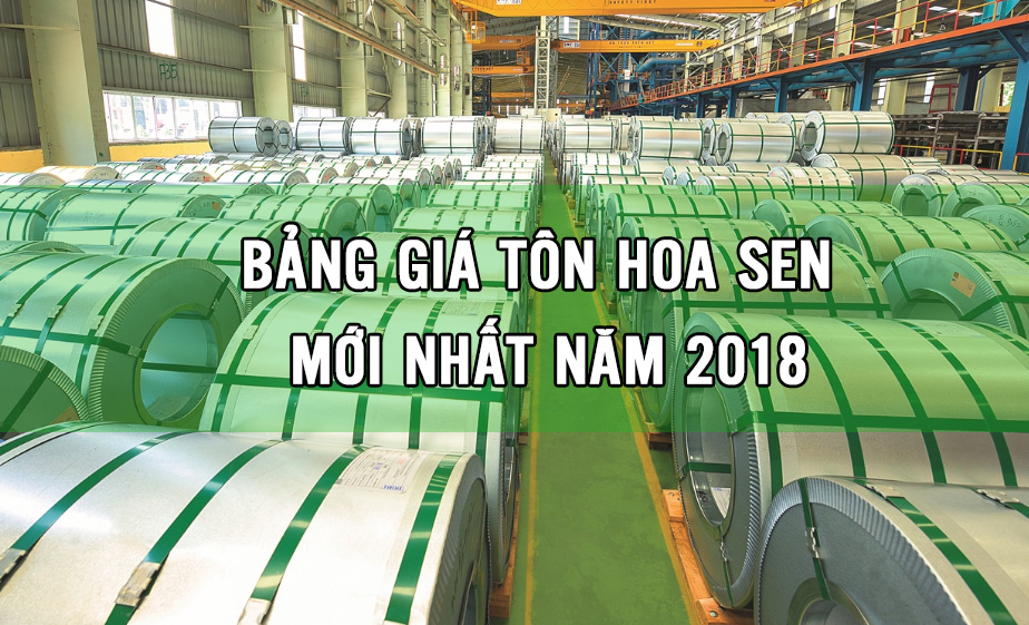 Bảng báo giá tôn Hoa Sen, bang bao gia ton hoa sen