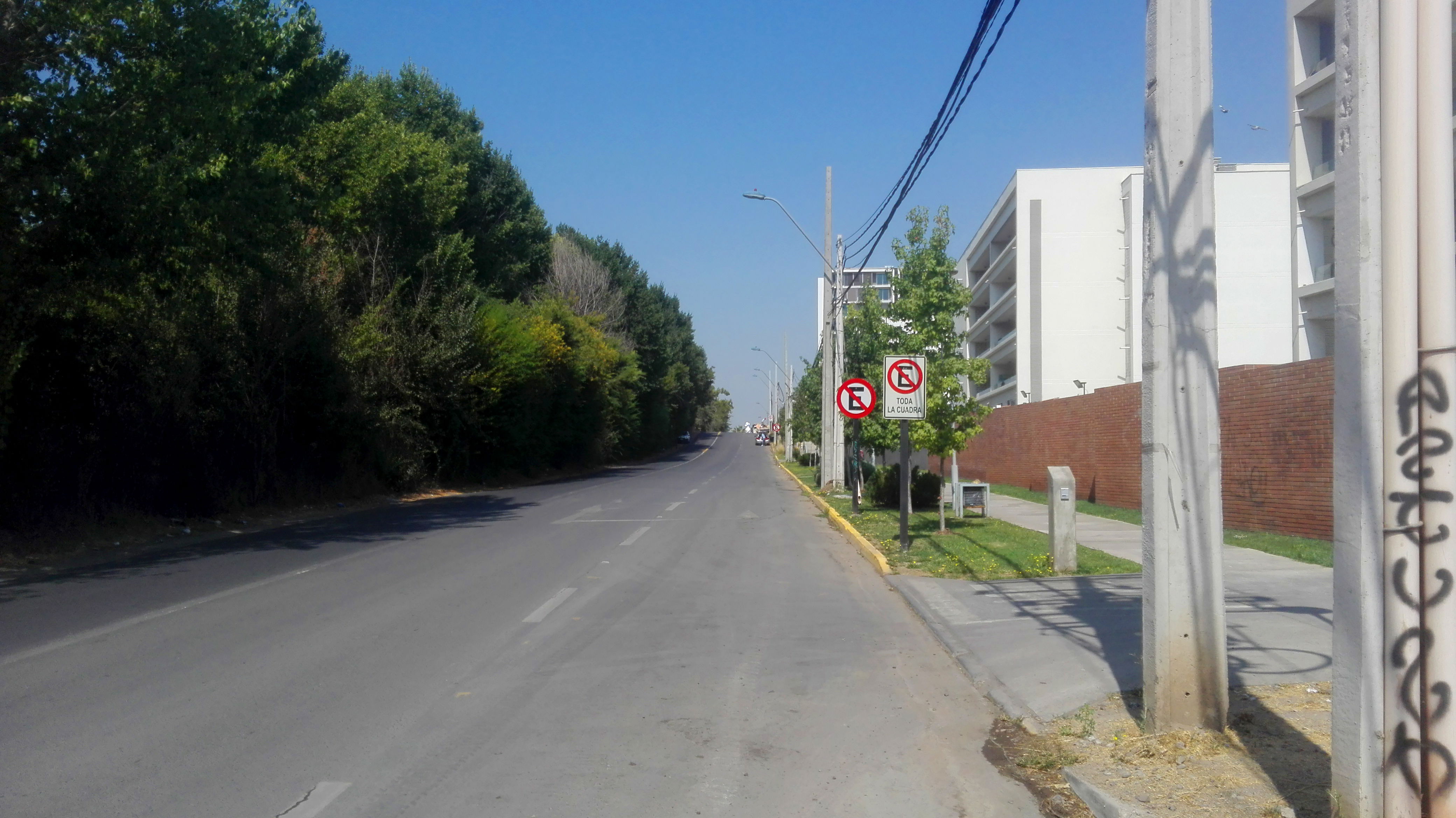 Subida de Gerónimo de Alderete hacia la Avenida La Florida