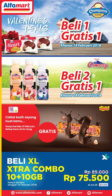Promo ALFAMART Terbaru Special Valentine Periode 14 - 15 Februari 2018