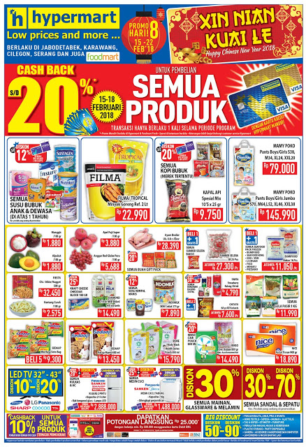 Katalog Promo HYPERMART JSM Akhir Pekan Periode 15 - 18 Februari 2018