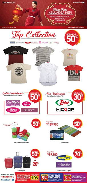 Katalog Promo CARREFOUR TRANSMART Akhir Pekan Periode 15 - 18 Februari 2018