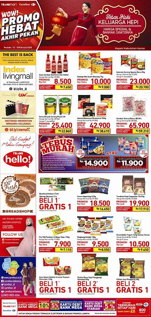 Katalog Promo CARREFOUR TRANSMART Akhir Pekan Periode 15 - 18 Februari 2018