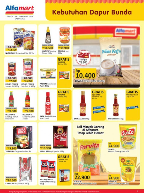 Katalog ALFAMART Promo ALFAMART Terbaru Periode 16 - 28 Februari 2018