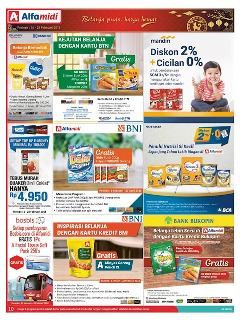 Katalog ALFAMIDI Promo ALFAMIDI Terbaru Periode 16 - 28 Februari 2018