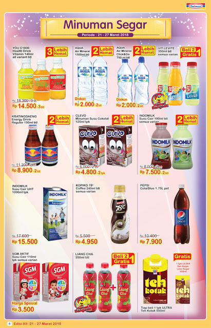 Katalog Harga Promo INDOMARET Super Hemat 21 - 27 Maret 2018