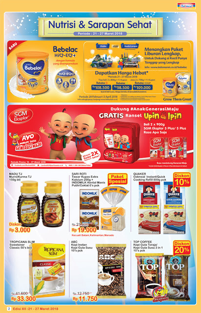 Katalog Harga Promo INDOMARET Super Hemat 21 - 27 Maret 2018