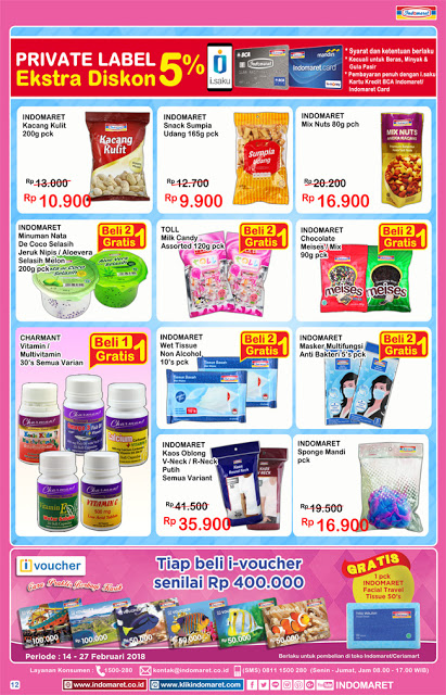 Katalog INDOMARET Promo INDOMARET Periode 14 - 20 Februari 2018