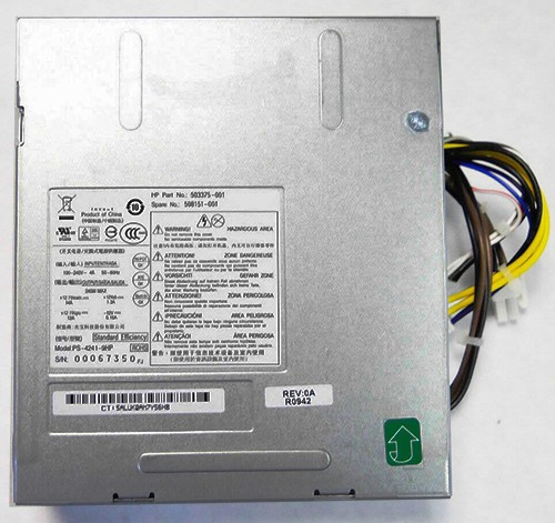 HP 508151-001 PC Netzteile HP 6000 PRO/8000 ELITE SFF PC8019 D10-240P1A REV.C SP