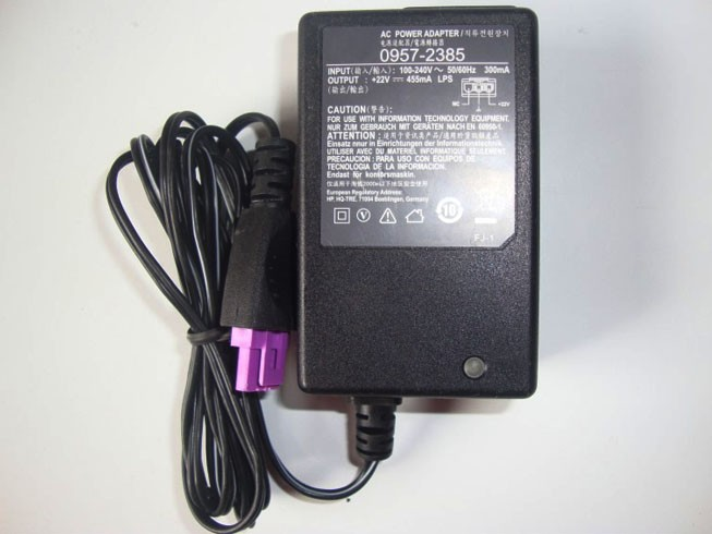 LAPTOP ADAPTER FÜR HP 0957-2385, HP 1518 1510 1010 PRINTER 22V 455MA 