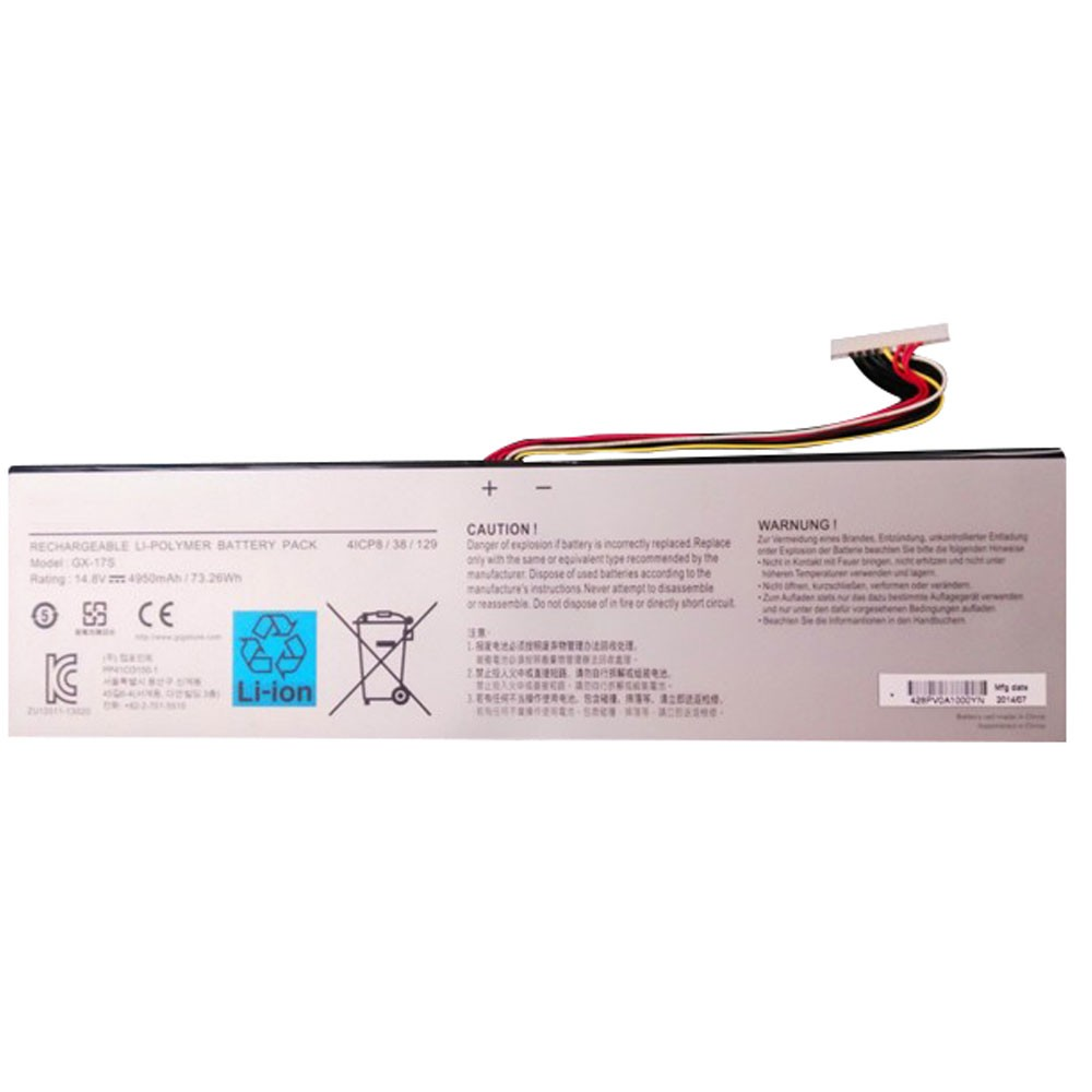 4950mah/73.26Wh 14.8V GIGABYTE KR854 NOTEBOOK-AKKU für GIGABYTE Aorus X3 Plus X5 X5S X7 V2 V3 V4 V5 V6