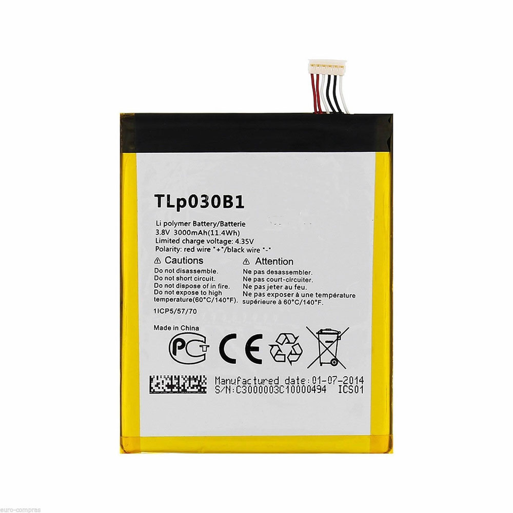 3000MAH/11.4Wh 3.8V/4.35V ALCATEL KR854 Handys-AKKU für ALCATEL One Touch Pop S7 OT 7045 7045Y