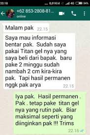 Image result for TESTIMONI TITAN GEL