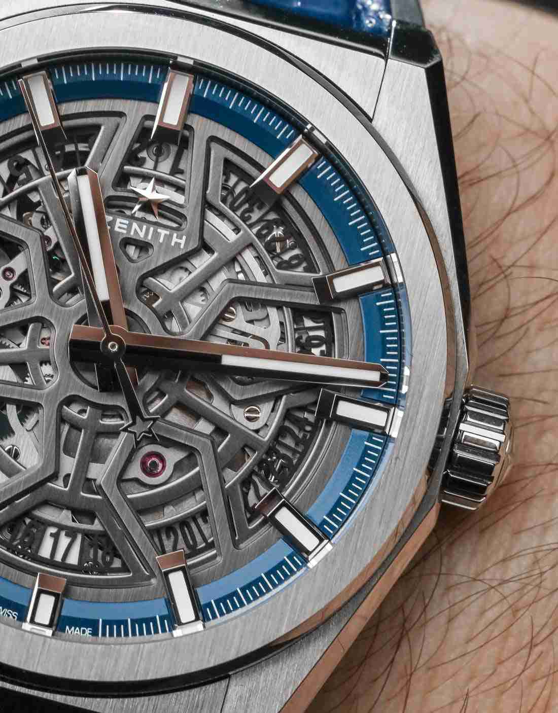 Baselworld 2018 Replica Uhren Zenith Defy Classic El Primero 21 Blau & Zifferblatt Dial Titanium 41mm