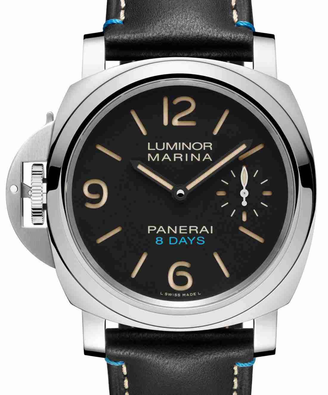 Beste Replica Uhren Officine Panerai Luminor Marina 8 Tage Gangreserve Links Rostfreier Stahl PAM796