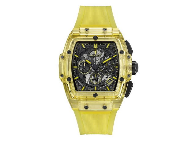 Replica Uhren Hublot Spirit Of Big Bang Automatik Chronographen Skelett Saphirgelb Saphir 42mm Limitierte Auflage