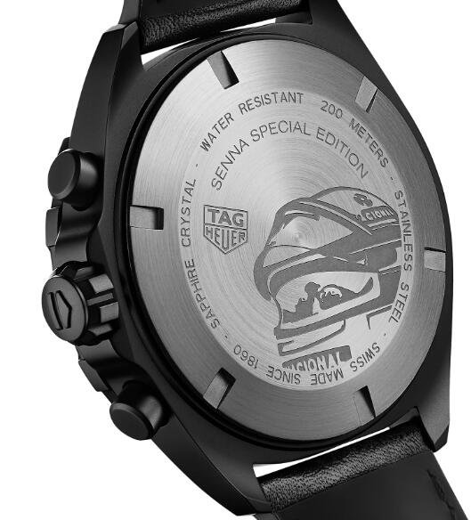 Replika Uhren TAG Heuer Formula 1 Chronographen Senna 43mm Edelstahl Sonderausgabe 2