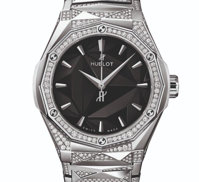 Die Replika Uhren Hublot Classic Fusion Automatik Orlinski Armband Titan 40mm 1