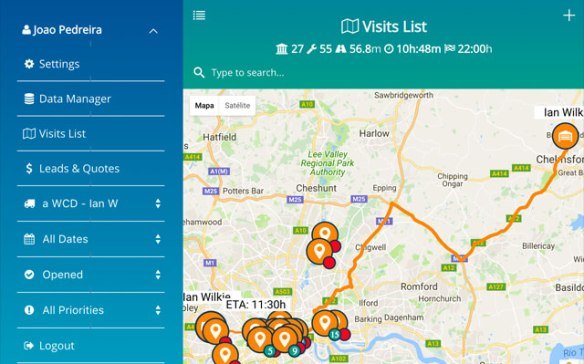 Mobile Route Optimization App