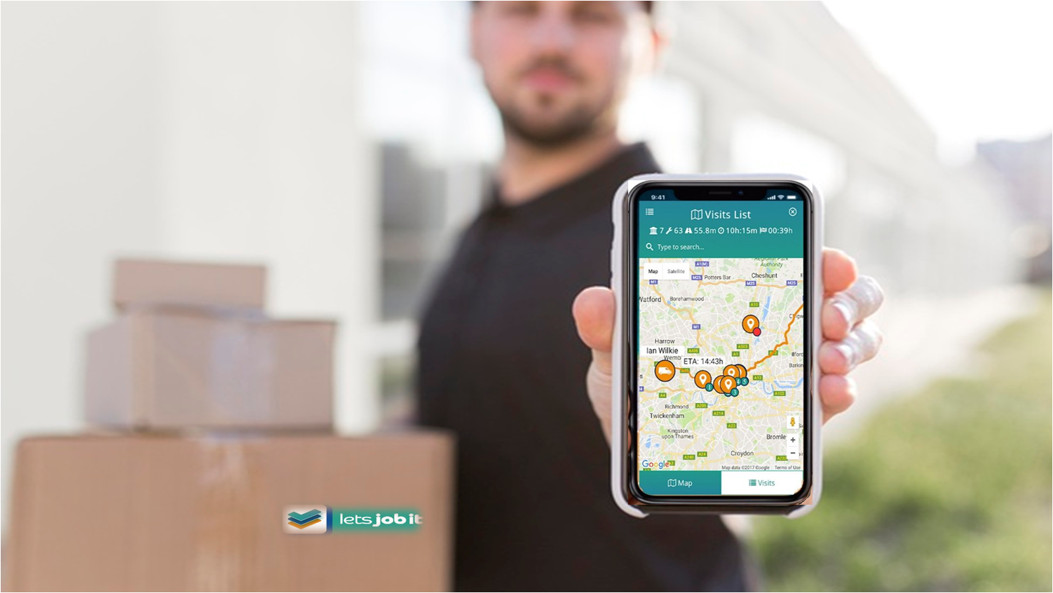 Delivery Route Planner App iPhone